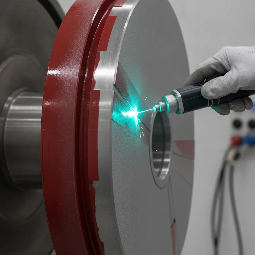 retrait peinture laser métal
